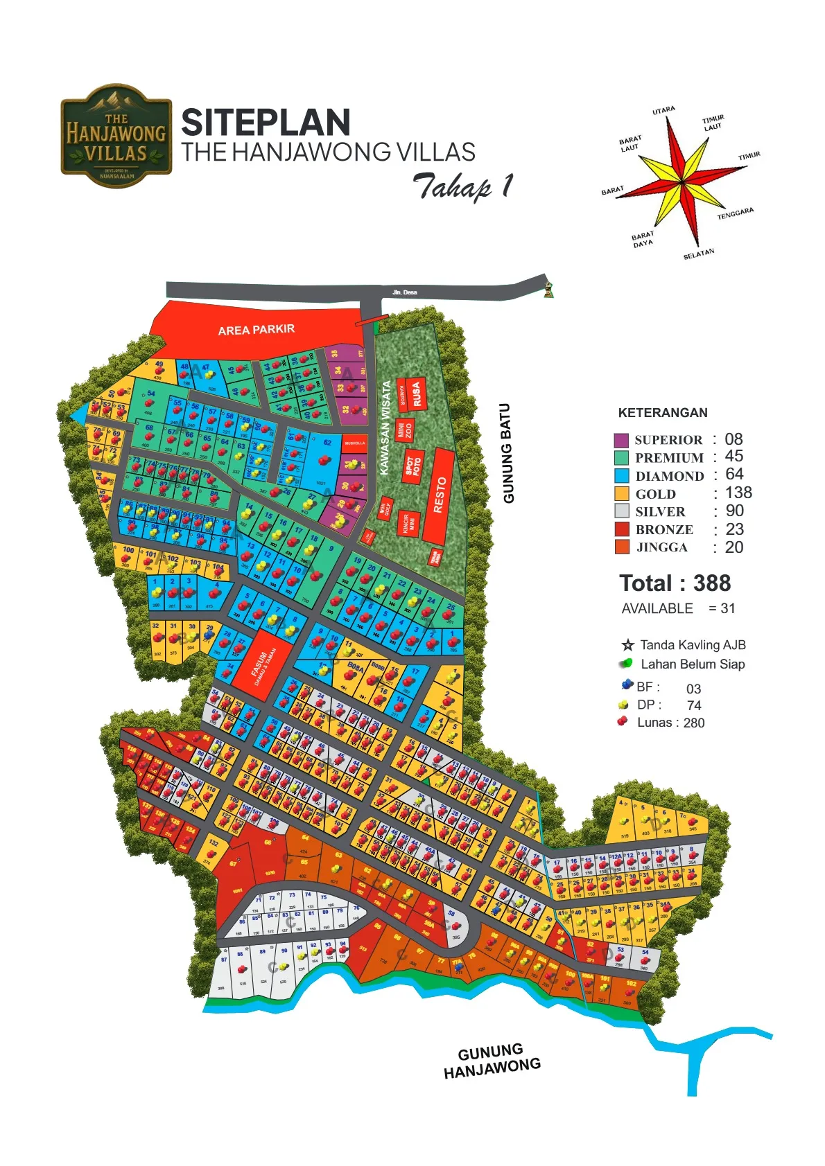 Site Plan Tahap 1 The Hanjawong Villas